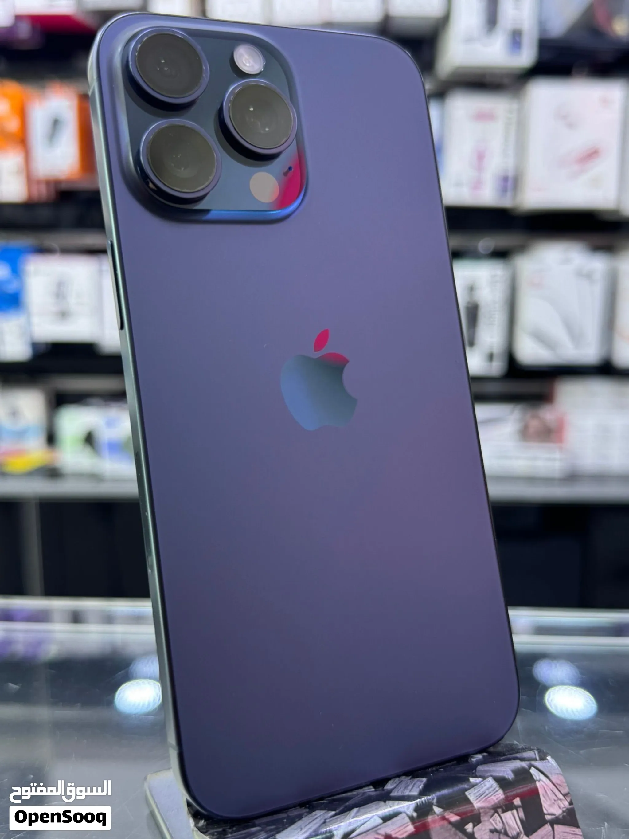 iPhone 15 Pro Max (256GB) battery(100%) مش مفتوح ولا امصلح كامل قطعه الاصلية بطارية مش مرفوعة اصلية