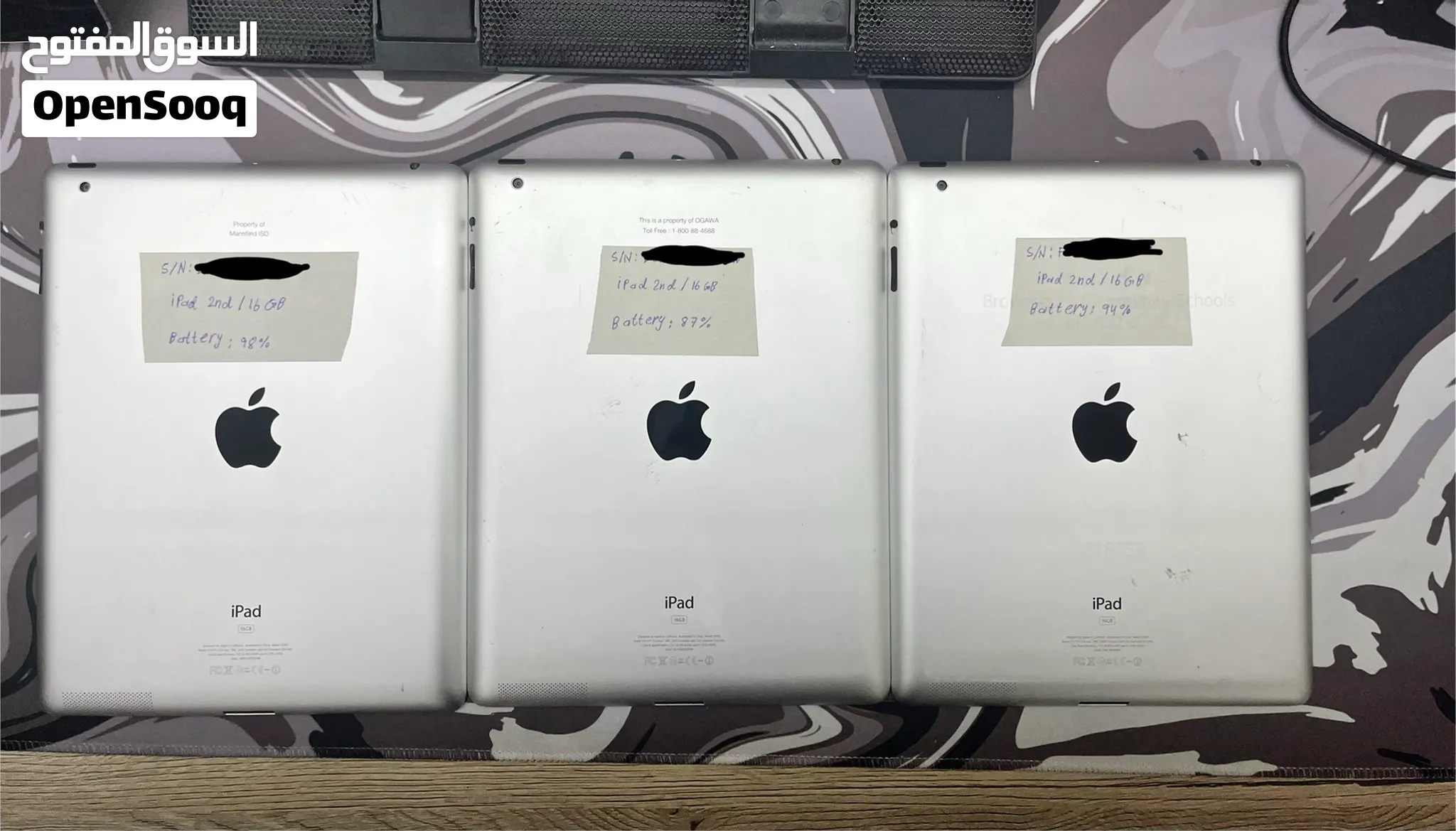 3pcs ipad 2nd gen fully working