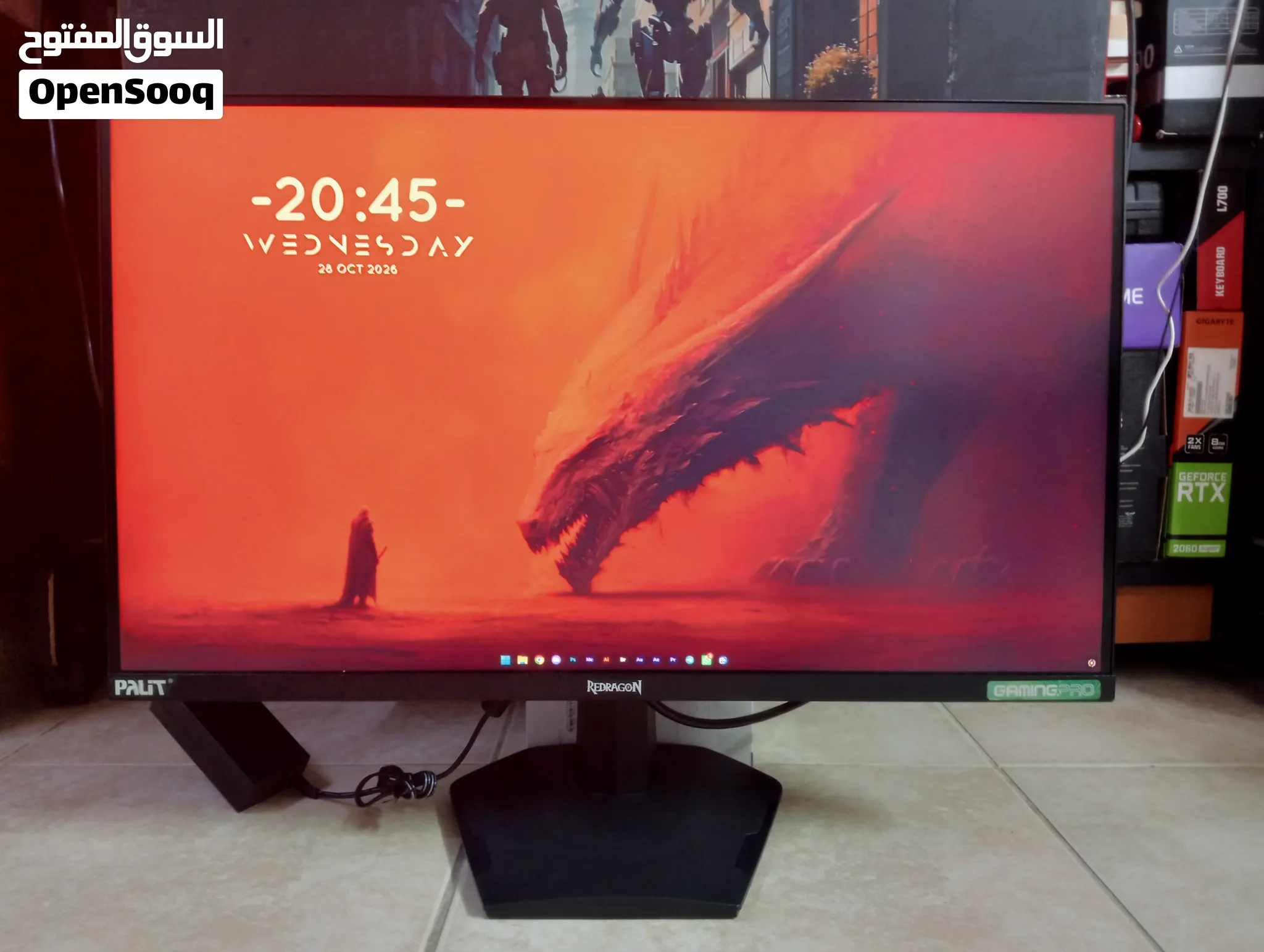 Gaming Monitor RedRagon 2K 180hz شاشه قيمنق للبيع