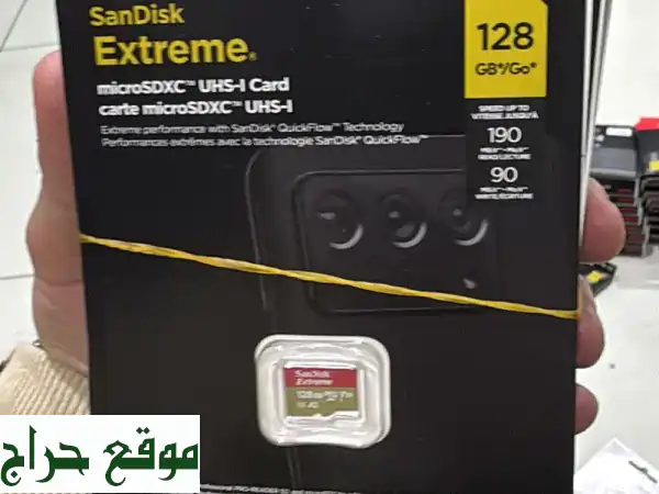 بطاقة ذاكرة SanDisk Extreme microSDXC 128GB الأصلية | سرعة 190MB/s...