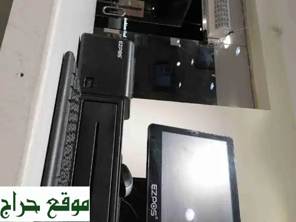 فرصة ذهبية: جهاز كاشير مستعمل متكامل (درج + طابعة) بحالة ممتازة! - سارع بالعرض