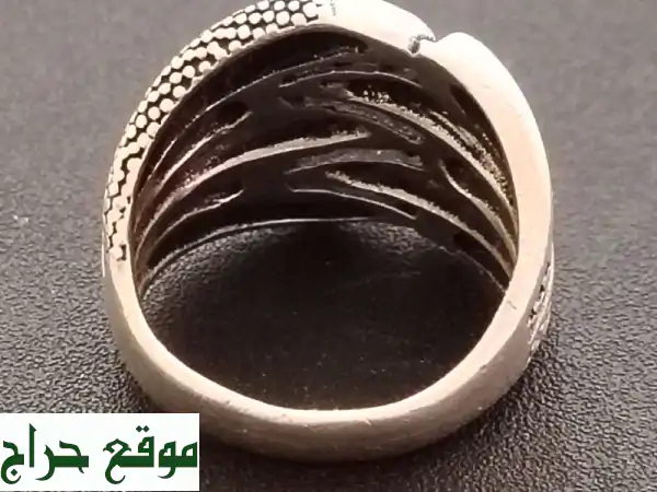 خاتم فضة مخلب التنين النادر 925 | تحفة أسطورية بصياغة يدوية فريدة 3