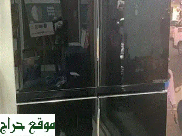 ثلاجة شارب 4 أبواب انفرتر زجاج أسود (جديدة بالكرتون) | تصميم عصري وموفر للطاقة | ضمان سنة كاملة
