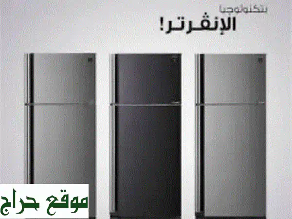 ثلاجة شارب 4 أبواب انفرتر زجاج أسود (جديدة بالكرتون) | تصميم عصري وموفر للطاقة | ضمان سنة كاملة 4