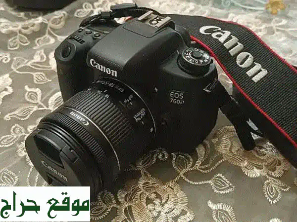 كاميرا كانون 760D أصلية (صنع اليابان) - مع كامل الملحقات + شنطة وكارت ذاكرة 3