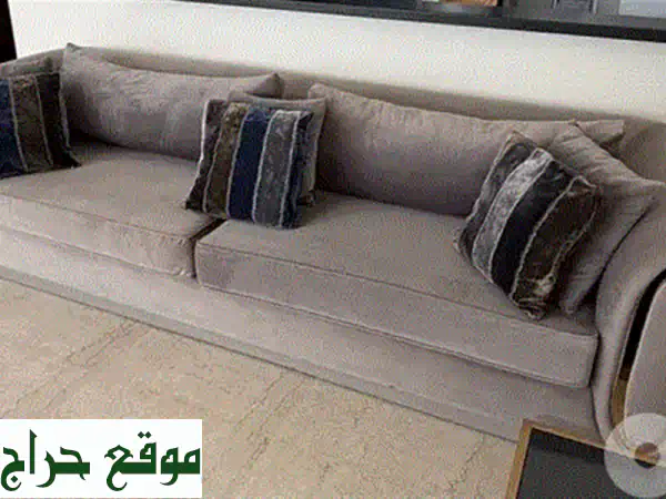غرفة جلوس كورنر فاخرة 280x220 سم | كنب زاوية مريح بإسفنج إضافي وتوصيل مجاني 2
