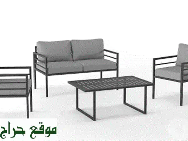 جديد: طقم جلسة حدائق وبلكونات فيرفورجيه فخم - كنب مريح ومفروش حديثاً! 3