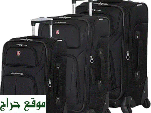 🎒 تخفيض 50% مذهل! طقم حقائب سفر سويسرية فاخرة - جودة ومتانة استثنائية. 4
