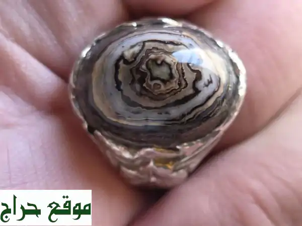 خاتم عقيق سليماني أصلي يحمل لفظ الجلالة | تحفة نادرة للبيع بأعلى سعر 2