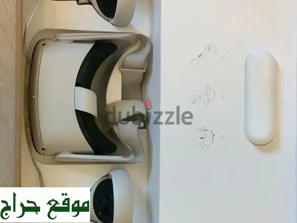 Oculus Quest 2 (256GB) بحالة ممتازة | نظارة VR للبيع مع يد التحكم 3
