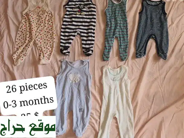 أطقم ملابس اطفال شبه جديدة (0-3 أشهر) - جودة فاخرة بأسعار لا تُصدق! 👶 4
