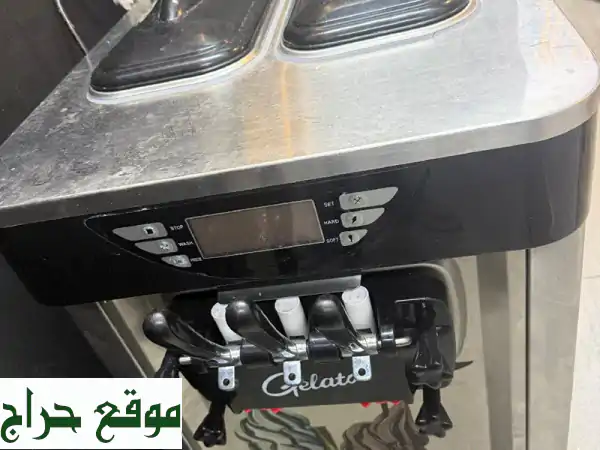 فرصتك الذهبية! ماكينة آيس كريم جيلاتو/سوفت تجارية (3 مخارج) للبيع | جاهزة لزيادة أرباح مقهاك!