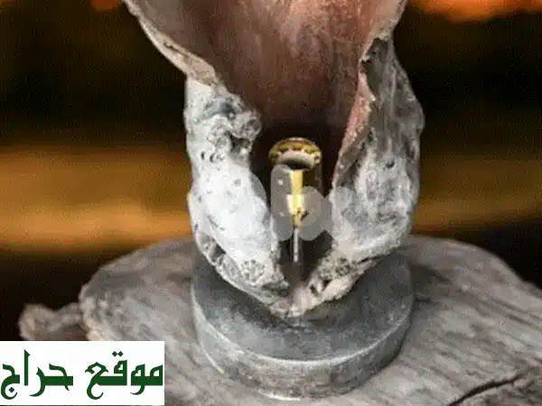 أضئ منزلك بلمسة فنية! مصباح طاولة خرساني (30 سم) فريد لديكور عصري