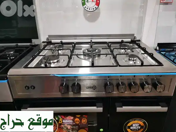 فرن غاز جنرال الأصلي 90 سم ستانلس ستيل | جديد بالكرتونة | ضمان سنة كاملة 2