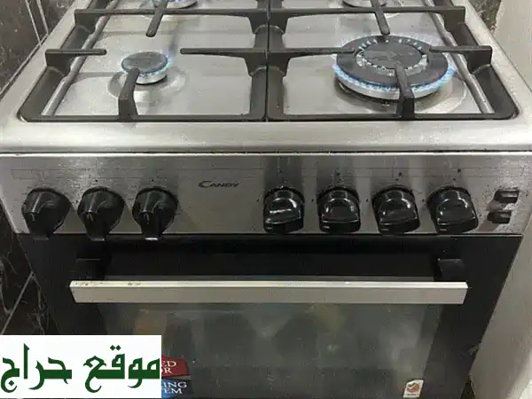 فرصة لا تعوض! بوتاجاز كاندي غاز 4 شعلة مستعمل خفيف | 60x60 سم | إشعال ذاتي وشواية | بحالة ممتازة 2