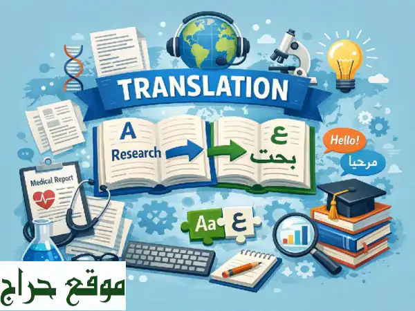 مترجم أبحاث طبي وعلمي متخصص: دقة متناهية وسرية تامة | عربي-إنجليزي