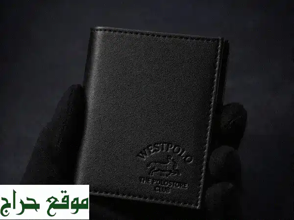 أناقة لا تضاهى: محفظة جلد طبيعي أصلي 25$ - مثالية للسفر وتذاكرك!