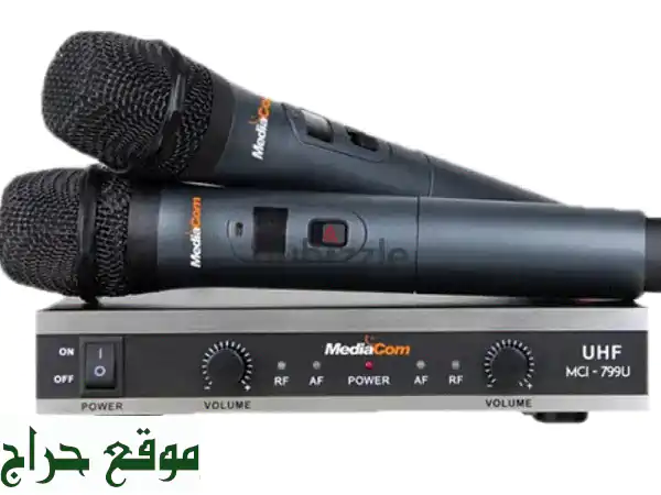 ميكروفون لاسلكي احترافي MediaCom MCI-799 U: صوتك بوضوح كريستالي - كالجديد ومدى يصل لـ 80م!