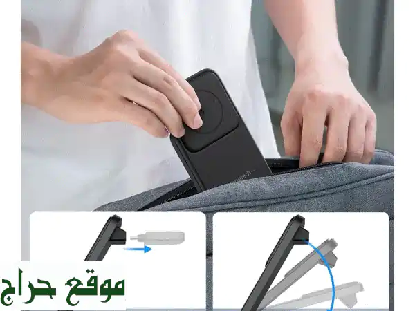شاحن Choetech المغناطيسي 3 في 1 T611FCCBK | وداعاً لفوضى الأسلاك! 15W لأجهزة iPhone, Apple Watch, AirPods - أسود أنيق 4