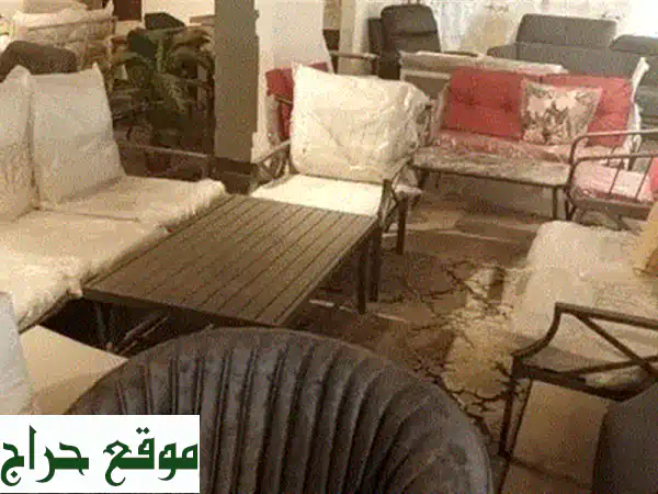 طقم ألمنيوم فاخر للحدائق والشرفات | مقاوم للشمس والشتاء بجودة مستوردة عالية 2