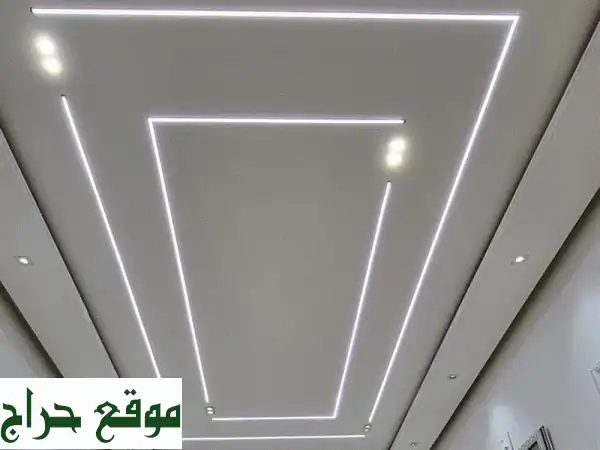 ديكورات جبس ودهانات احترافية | تصميم وتنفيذ أسقف وجدران عصرية لفلل وشقق ومكاتب 3
