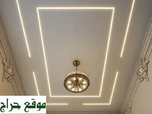 ديكورات جبس ودهانات احترافية | تصميم وتنفيذ أسقف وجدران عصرية لفلل وشقق ومكاتب 4