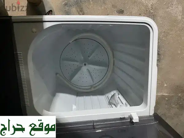فرصة لا تعوض! غسالة نصف أوتوماتيك 10 كجم بحالة الجديد + ضمان لولو 16 شهر! 3