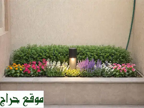 تنسيق حدائق احترافي | زراعة ثيل طبيعي، ري أوتوماتيكي، تركيب عشب صناعي ونخيل 2