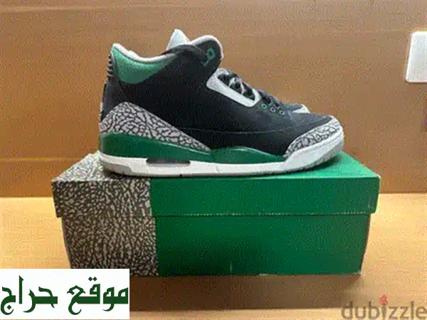 فرصة لا تُعوّض: حذاء Jordan 1 High Green أصلي مستعمل بحالة ممتازة | سعر تفاوضي! 3