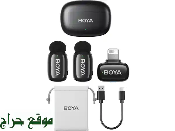 ارتقِ بمحتواك: ميكروفون BOYA Mini لاسلكي (2.4GHz) الترا-ميني جديد كليًا | صوت احترافي لليوتيوب، التيك توك، والفلوجز 2