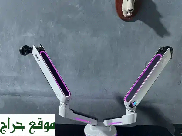 وفر أكثر من 60%! ذراع شاشة مزدوج RGB جديد AVLT DM83-1 (40 د.ب) - لبيئة لعب وعمل احترافية! 4