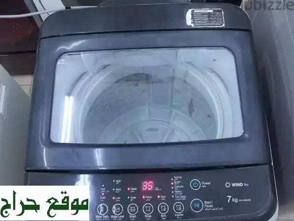 فرصة لا تعوض! غسالة دايو مستعملة 7 كجم نظيفة بتقنية التجفيف الهوائي | ضمان/توصيل | 38 د.ب فقط! 2
