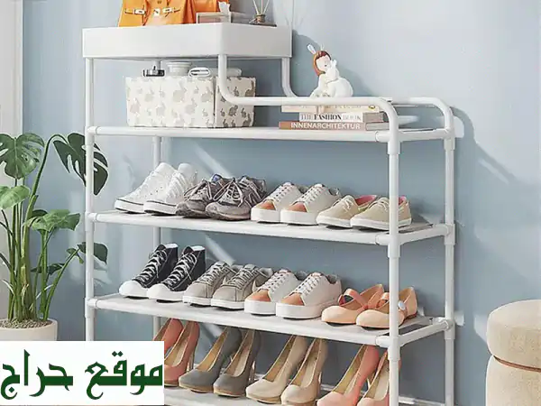 منظم أحذية L-Type 4 طبقات: أقصى استغلال للمساحة وتخزين أنيق لأحذيتك ومقتنياتك! 2