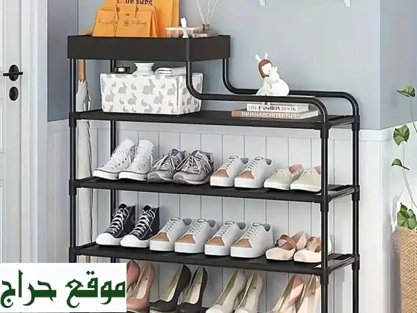 منظم أحذية L-Type 4 طبقات: أقصى استغلال للمساحة وتخزين أنيق لأحذيتك ومقتنياتك!
