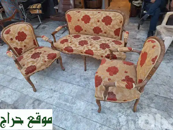 طقم صالون فاخر خشب زين | نظافة استثنائية (كأنّه جديد) وسعر لقطة مدهش! ✨ 2