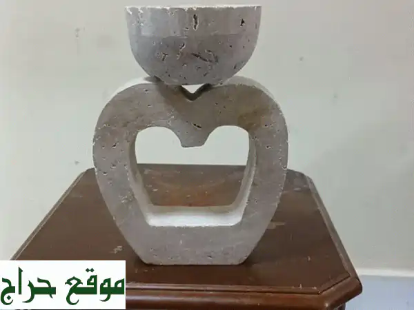 مباخر بخور رخام ترافرتينو طبيعي: أناقة الألوان البنية لمنزلك الفاخر! 2