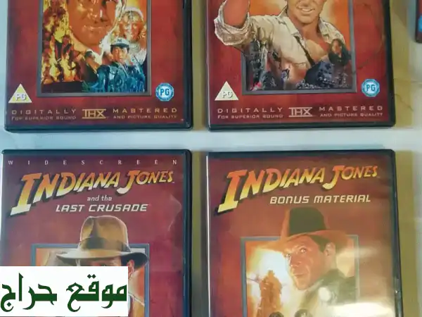 Indiana Jones 3 movies plus bonus disc in a 4 DVDS box set 2