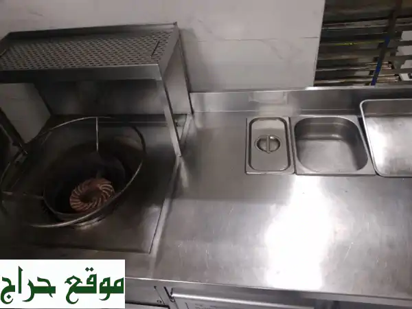 فرصة ذهبية! قلاية فلافل ومقالي الحلبي شبه جديدة متكاملة - تجهيزات مطاعم احترافية 2