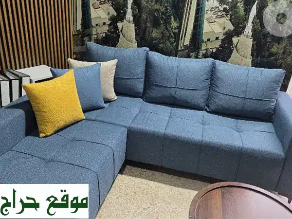 كنب زاوية عصري 2 متر مع بوف متحرك | راحة وأناقة لمنزلك 4