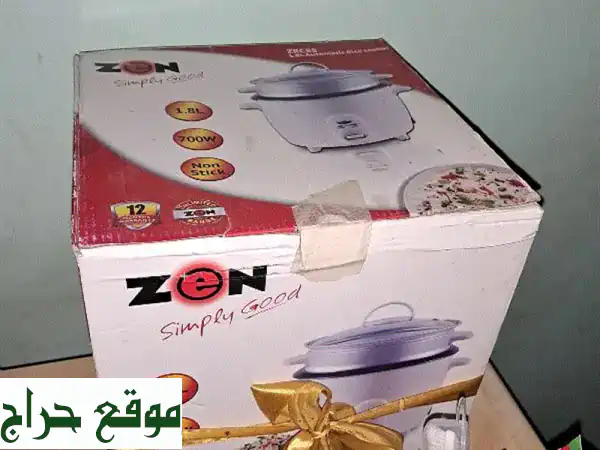 حلة أرز Zeen زين 1.8 لتر: الأرز المثالي بسهولة | جهاز إلكتروني جديد لم يلمس!