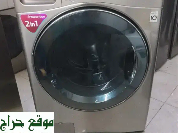 فرصة لا تعوض! غسالة ونشافة LG TrueSteam Direct Drive (18+10 كجم) + TwinWash Mini - كالجديدة بسعر 2299 ر.ق! توصيل مجاني وضمان 15 يوم! 2