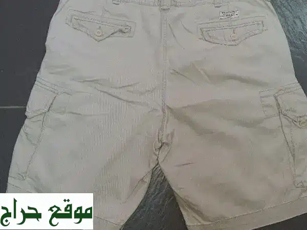 شورت رالف لورين الأصلي بيج W42 - قطن 100% | أناقة رجالية متفردة
