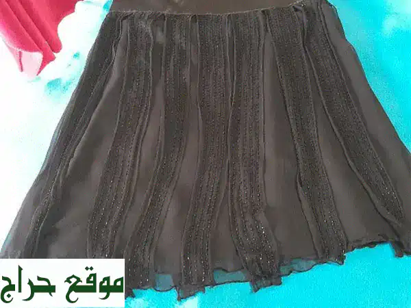 تألقي بتنورة CCDK الأنيقة مقاس 40 | سحر الشيفون المطرز بالخرز لمناسباتك الخاصة 2