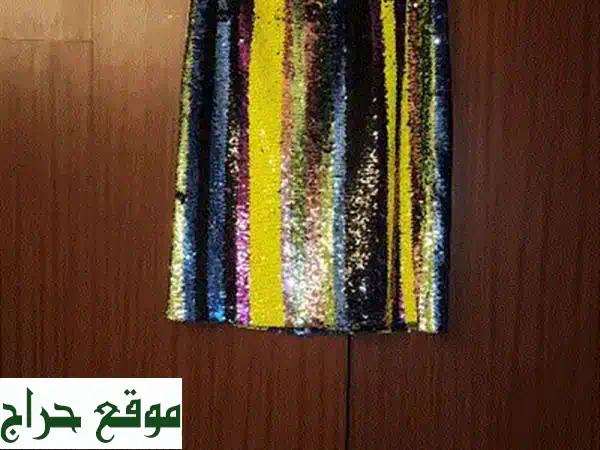 تألقي بتنورة CCDK الأنيقة مقاس 40 | سحر الشيفون المطرز بالخرز لمناسباتك الخاصة 3