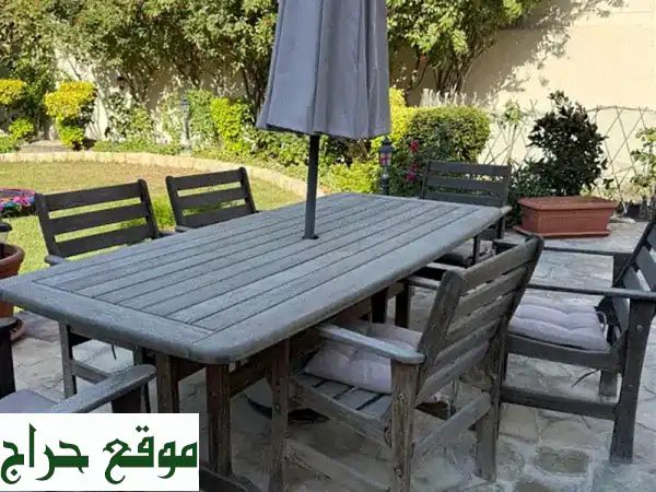 فرصة رائعة: طاولة وكراسي حدائق خارجية (مستعملة بحالة ممتازة) - استلام من سار أو توصيل! 2