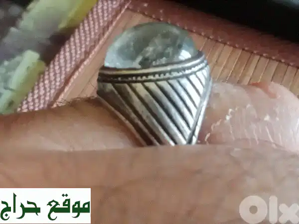 خاتم در النجف الأصلي فضة عيار 95 | أناقة رجالية فريدة | مقاس 9 بسعر حصري 2