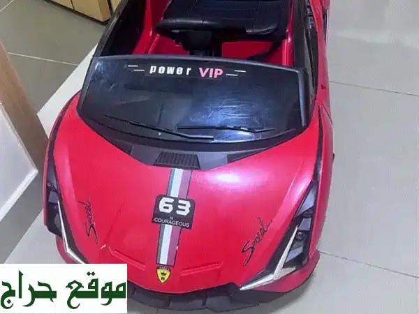 سيارة أطفال كهربائية حمراء 🚗 بحالة ممتازة | متعة وأمان لطفلك!