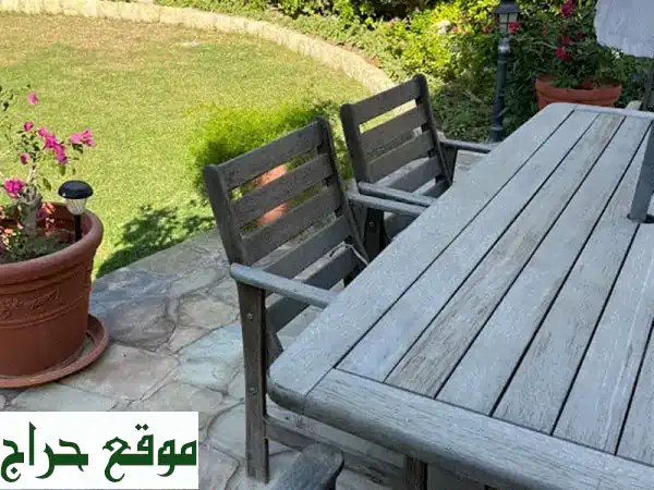 فرصة رائعة: طاولة وكراسي حدائق خارجية (مستعملة بحالة ممتازة) - استلام من سار أو توصيل! 4