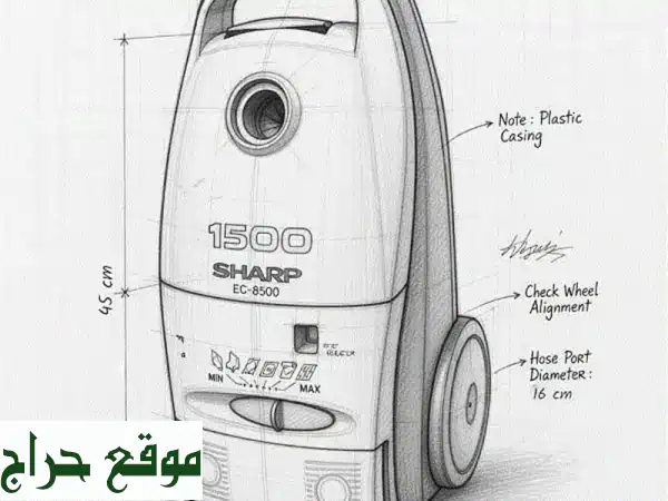 مكنسة شارب Sharp EC-8500 للبيع | مستعملة بحالة ممتازة وسعر مغري 9 دينار في الحـد، البحرين 3