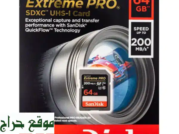SanDisk Extreme Pro 64GB SDXC: سرعة 200MB/s لتصوير 4K احترافي! U3, V30 2